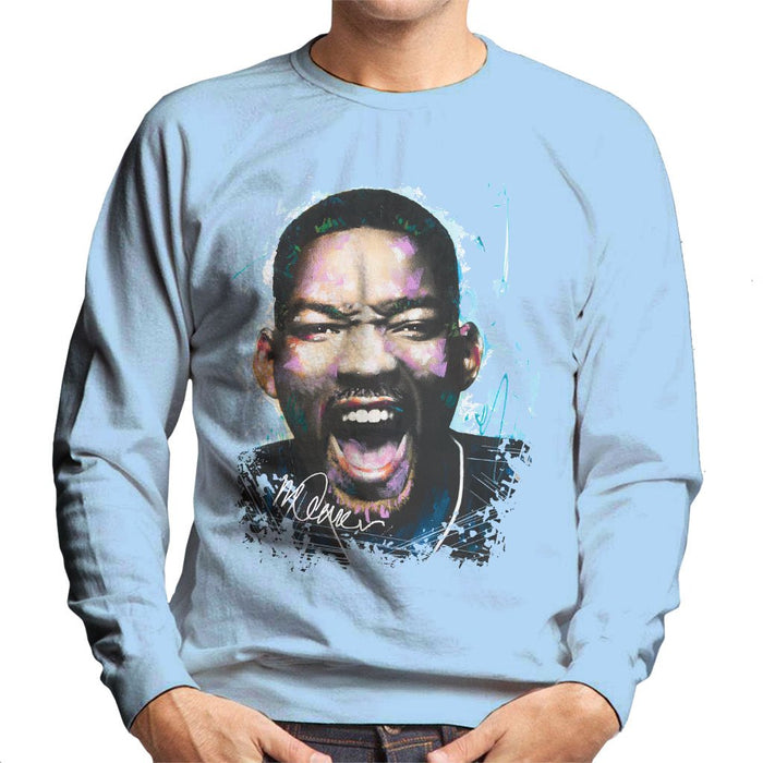Sidney Maurer Original Portrait Of Will Smith Mens Sweatshirt - Mens Sweatshirt