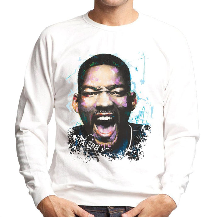 Sidney Maurer Original Portrait Of Will Smith Mens Sweatshirt - Mens Sweatshirt