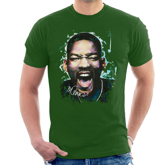 Sidney Maurer Original Portrait Of Will Smith Mens T-Shirt - Mens T-Shirt