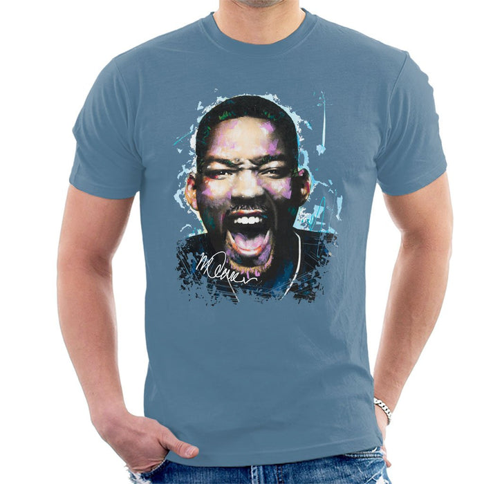 Sidney Maurer Original Portrait Of Will Smith Mens T-Shirt - Mens T-Shirt