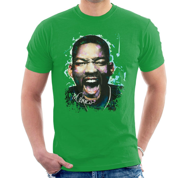 Sidney Maurer Original Portrait Of Will Smith Mens T-Shirt - Mens T-Shirt