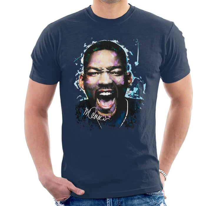 Sidney Maurer Original Portrait Of Will Smith Mens T-Shirt - Mens T-Shirt