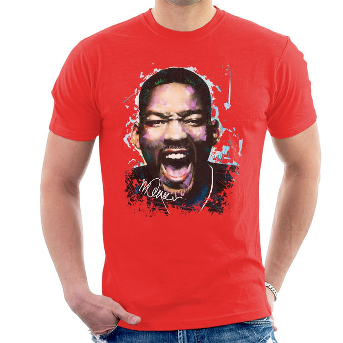 Sidney Maurer Original Portrait Of Will Smith Mens T-Shirt - Mens T-Shirt