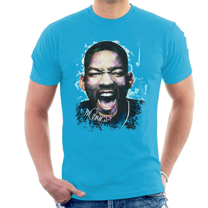Sidney Maurer Original Portrait Of Will Smith Mens T-Shirt - Mens T-Shirt
