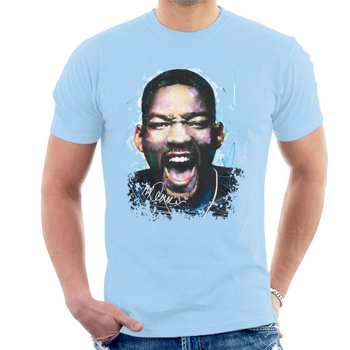 Sidney Maurer Original Portrait Of Will Smith Mens T-Shirt - Mens T-Shirt