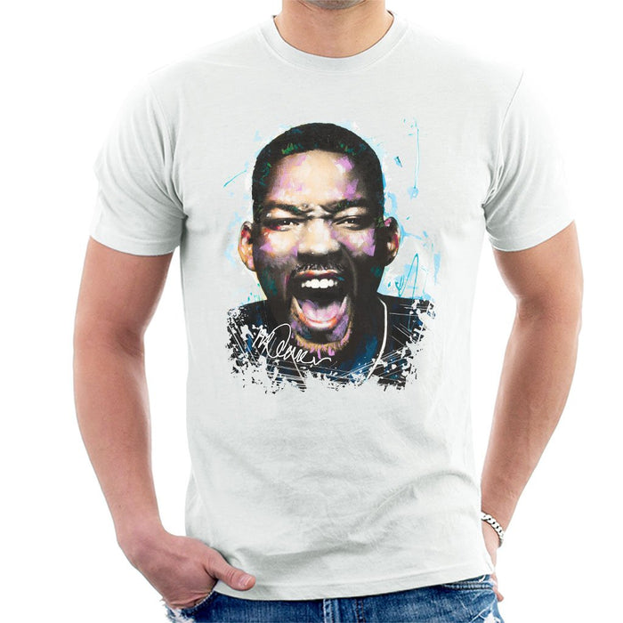 Sidney Maurer Original Portrait Of Will Smith Mens T-Shirt - Mens T-Shirt