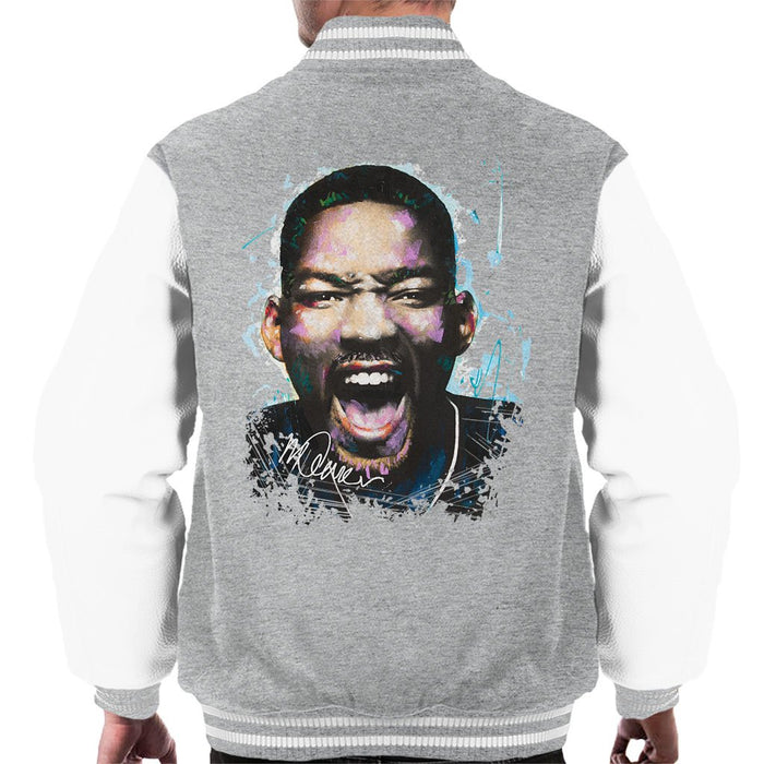 Sidney Maurer Original Portrait Of Will Smith Mens Varsity Jacket - Mens Varsity Jacket