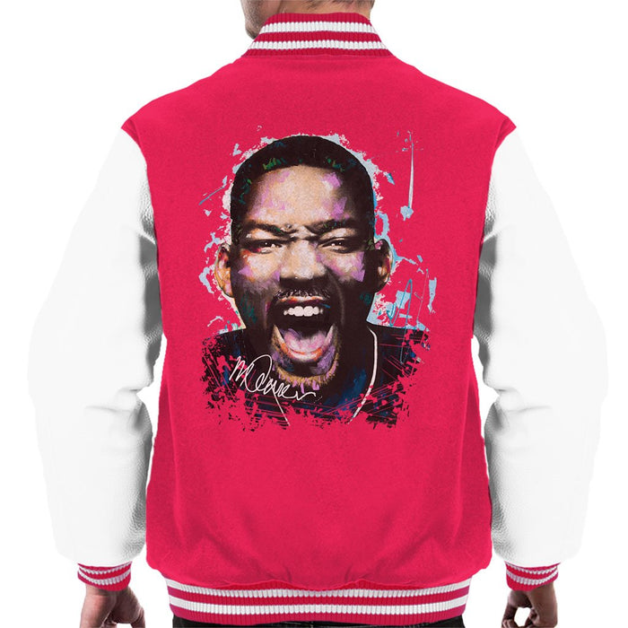 Sidney Maurer Original Portrait Of Will Smith Mens Varsity Jacket - Mens Varsity Jacket