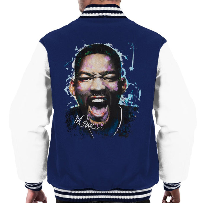 Sidney Maurer Original Portrait Of Will Smith Mens Varsity Jacket - Mens Varsity Jacket