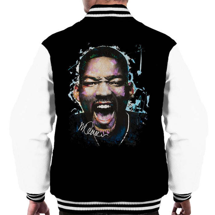 Sidney Maurer Original Portrait Of Will Smith Mens Varsity Jacket - Mens Varsity Jacket