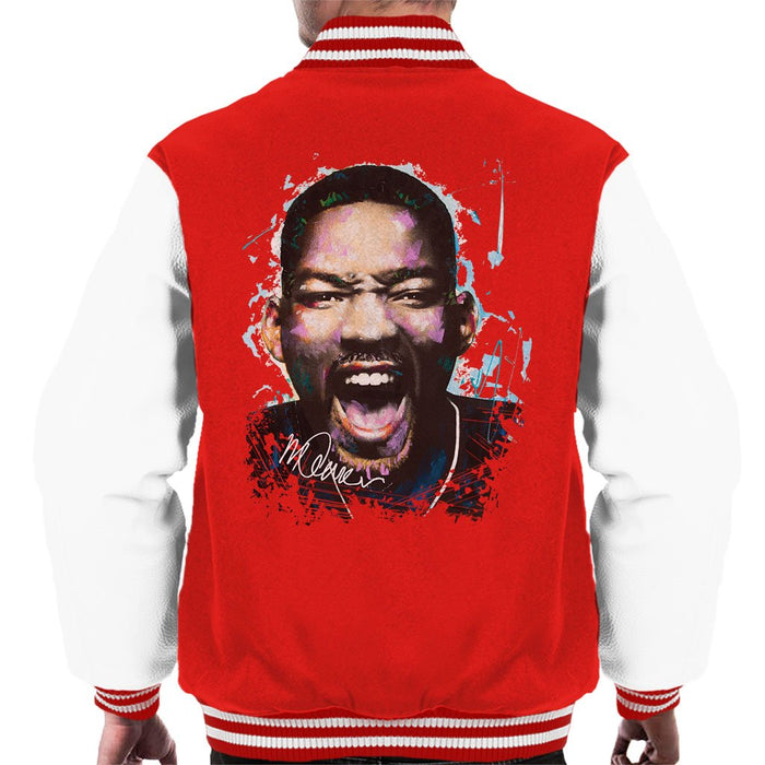 Sidney Maurer Original Portrait Of Will Smith Mens Varsity Jacket - Mens Varsity Jacket