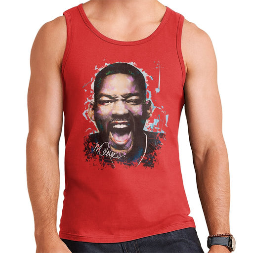 Sidney Maurer Original Portrait Of Will Smith Mens Vest - Mens Vest