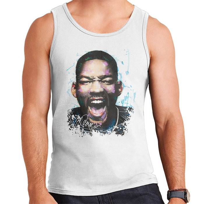 Sidney Maurer Original Portrait Of Will Smith Mens Vest - Mens Vest
