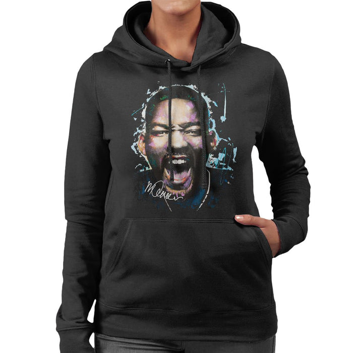 Sidney Maurer Original Portrait Of Will Smith Womens Hooded Sweatshirt - Womens Hooded Sweatshirt