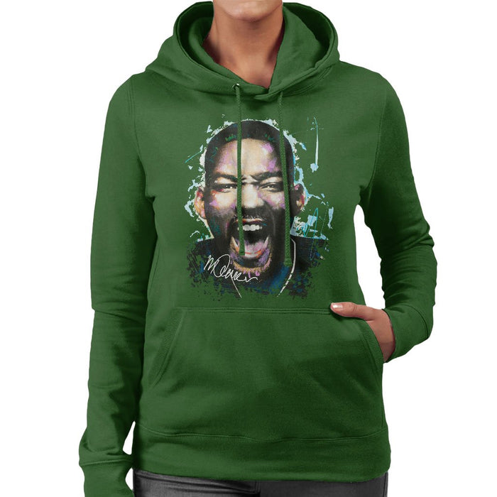 Sidney Maurer Original Portrait Of Will Smith Womens Hooded Sweatshirt - Womens Hooded Sweatshirt
