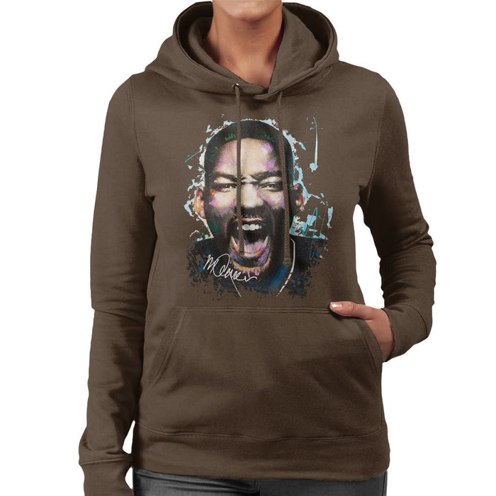 Sidney Maurer Original Portrait Of Will Smith Womens Hooded Sweatshirt - Womens Hooded Sweatshirt