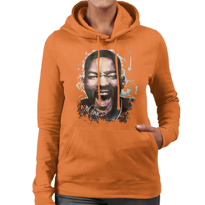 Sidney Maurer Original Portrait Of Will Smith Womens Hooded Sweatshirt - Womens Hooded Sweatshirt