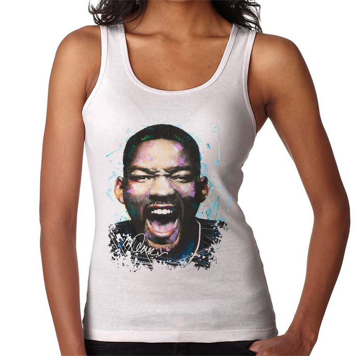 Sidney Maurer Original Portrait Of Will Smith Womens Vest - Womens Vest