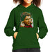 Sidney Maurer Original Portrait Of Ayrton Senna McLaren 1991 Kids Hooded Sweatshirt - X-Small (3-4 yrs) / Bottle Green - Kids Boys Hooded