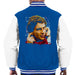 Sidney Maurer Original Portrait Of Ayrton Senna McLaren 1991 Mens Varsity Jacket - Small / Royal/White - Mens Varsity Jacket