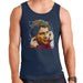 Sidney Maurer Original Portrait Of Ayrton Senna McLaren 1991 Mens Vest - Small / Navy Blue - Mens Vest