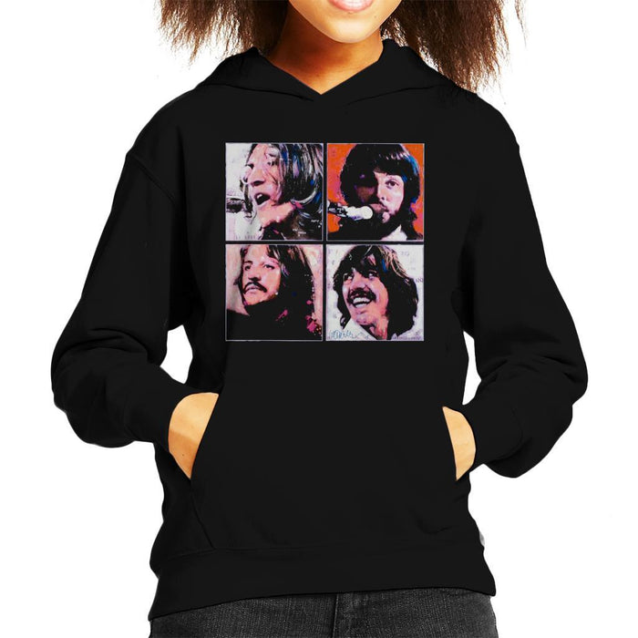 Sidney Maurer Original Portrait Of The Beatles Let It Be Kids Hooded Sweatshirt - Kids Boys Hooded Sweatshirt