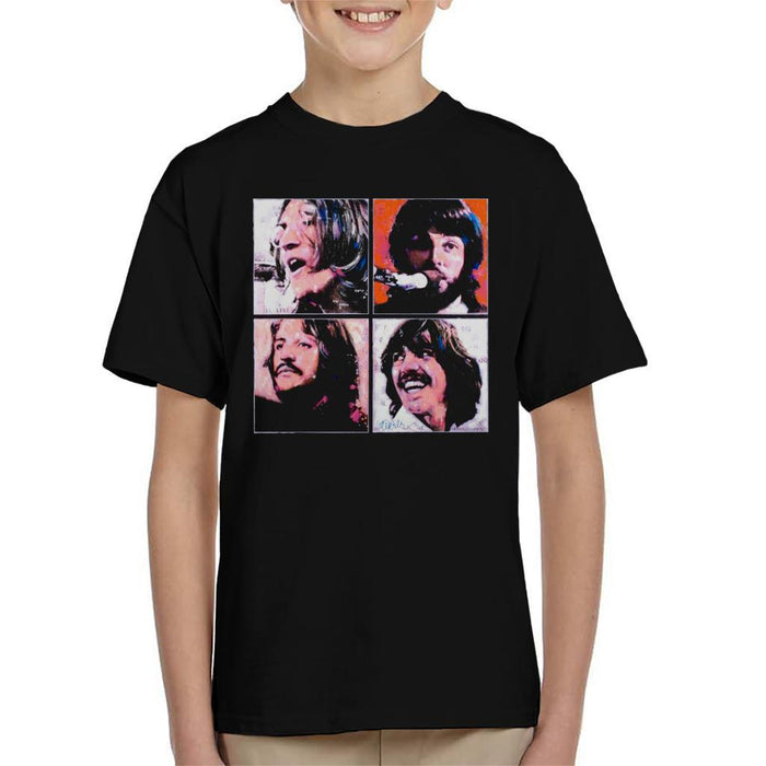 Sidney Maurer Original Portrait Of The Beatles Let It Be Kids T-Shirt - Kids Boys T-Shirt