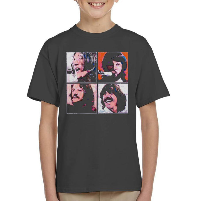 Sidney Maurer Original Portrait Of The Beatles Let It Be Kids T-Shirt - Kids Boys T-Shirt