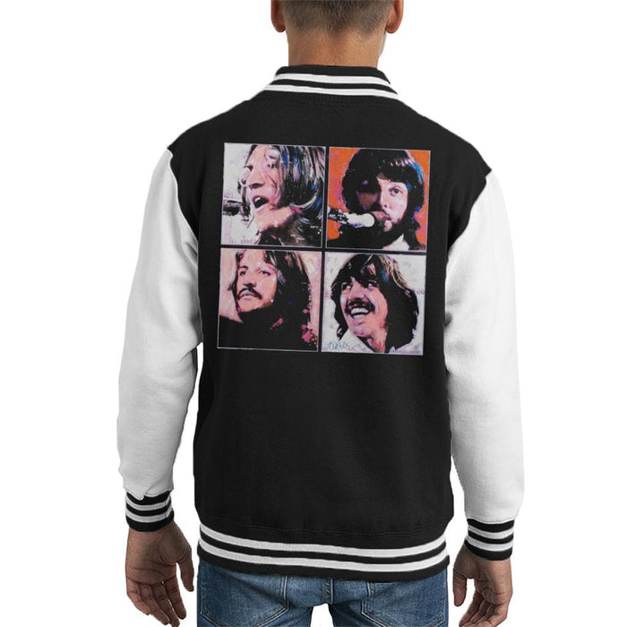Sidney Maurer Original Portrait Of The Beatles Let It Be Kids Varsity Jacket - Kids Boys Varsity Jacket