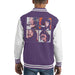 Sidney Maurer Original Portrait Of The Beatles Let It Be Kids Varsity Jacket - X-Small (3-4 yrs) / Purple/White - Kids Boys Varsity Jacket