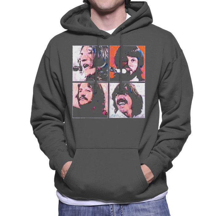 Sidney Maurer Original Portrait Of The Beatles Let It Be Mens Hooded Sweatshirt - Mens Hooded Sweatshirt