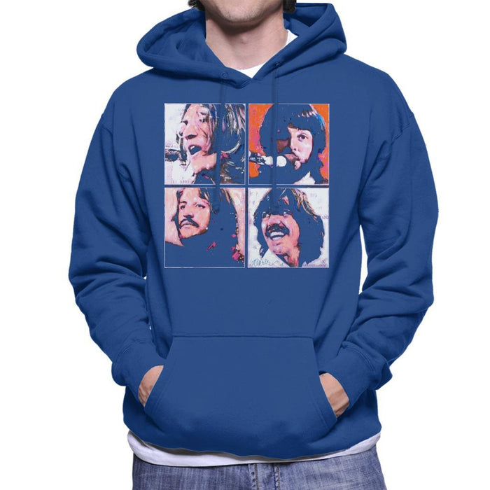 Sidney Maurer Original Portrait Of The Beatles Let It Be Mens Hooded Sweatshirt - Mens Hooded Sweatshirt