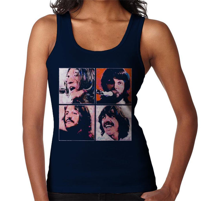 Sidney Maurer Original Portrait Of The Beatles Let It Be Womens Vest - Womens Vest