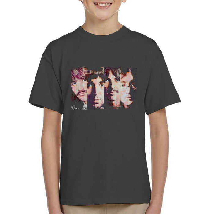 Sidney Maurer Original Portrait Of The Beatles Revolution Kid's T-Shirt