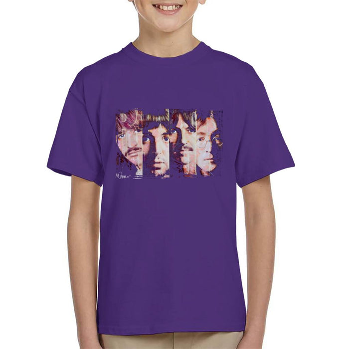 Sidney Maurer Original Portrait Of The Beatles Revolution Kid's T-Shirt