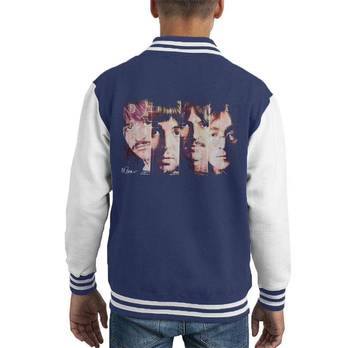 Sidney Maurer Original Portrait Of The Beatles Revolution Kid's Varsity Jacket