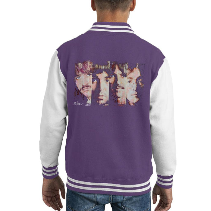 Sidney Maurer Original Portrait Of The Beatles Revolution Kid's Varsity Jacket