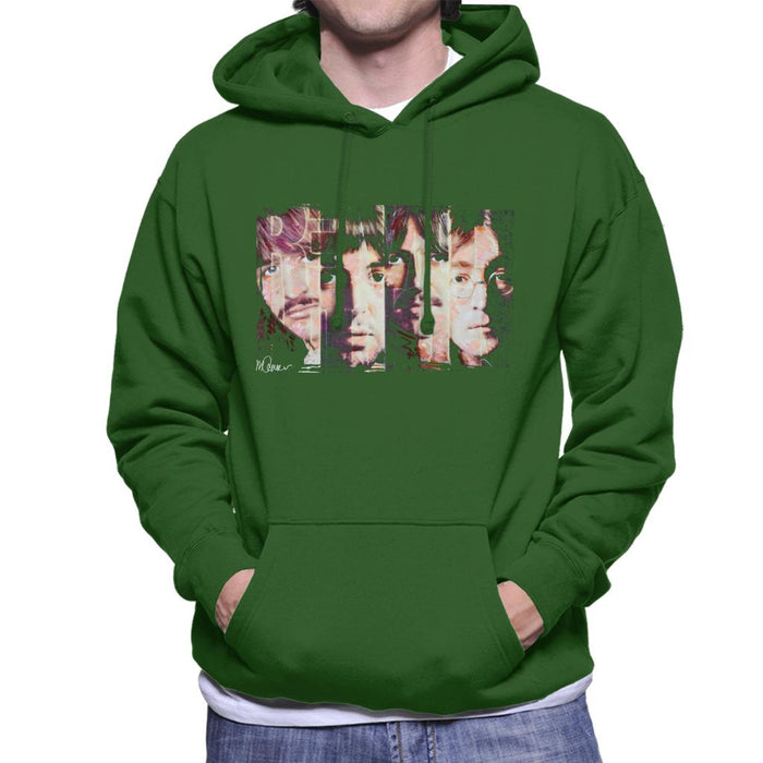 Sidney Maurer Original Portrait Of The Beatles Revolution Men's Hooded Sweatshirt