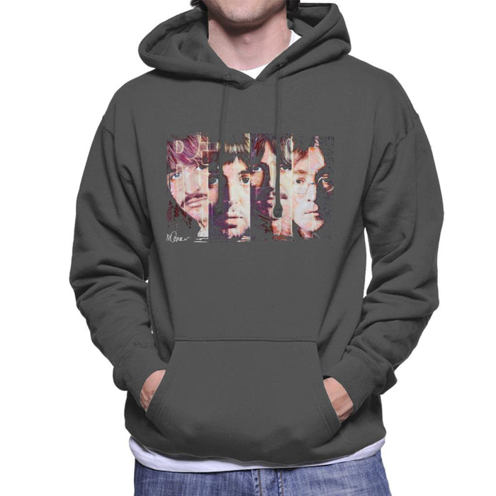 Sidney Maurer Original Portrait Of The Beatles Revolution Men's Hooded Sweatshirt