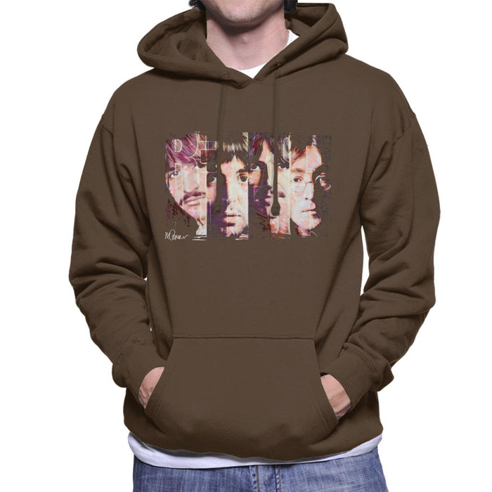 Sidney Maurer Original Portrait Of The Beatles Revolution Men's Hooded Sweatshirt