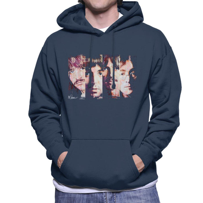 Sidney Maurer Original Portrait Of The Beatles Revolution Men's Hooded Sweatshirt
