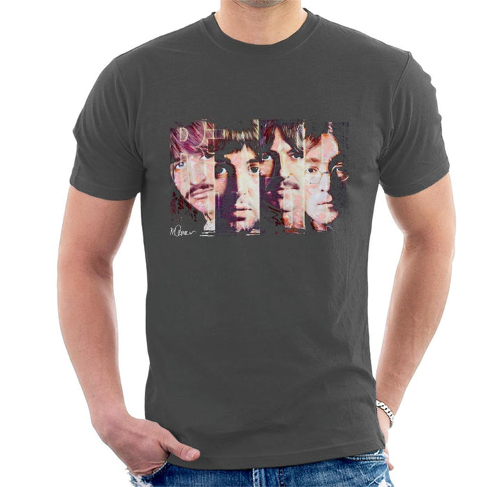 Sidney Maurer Original Portrait Of The Beatles Revolution Men's T-Shirt