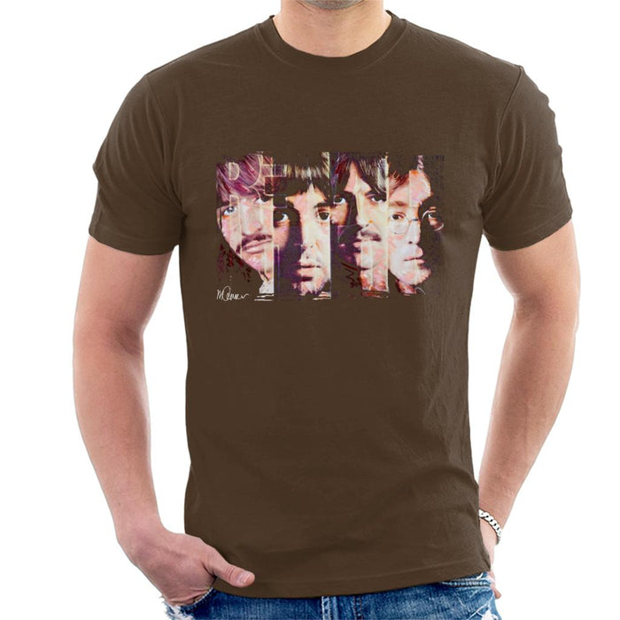 Sidney Maurer Original Portrait Of The Beatles Revolution Men's T-Shirt