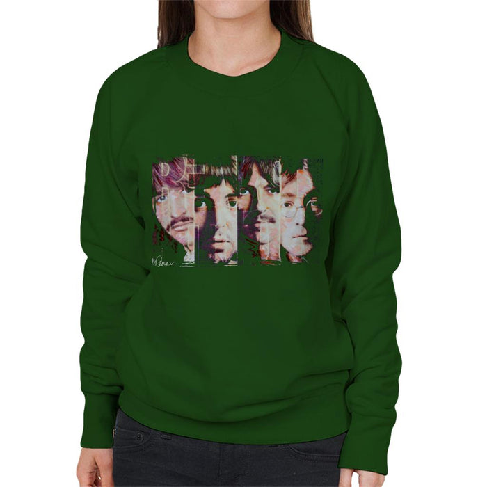 Sidney Maurer Original Portrait Of The Beatles Revolution Women's Sweatshirt