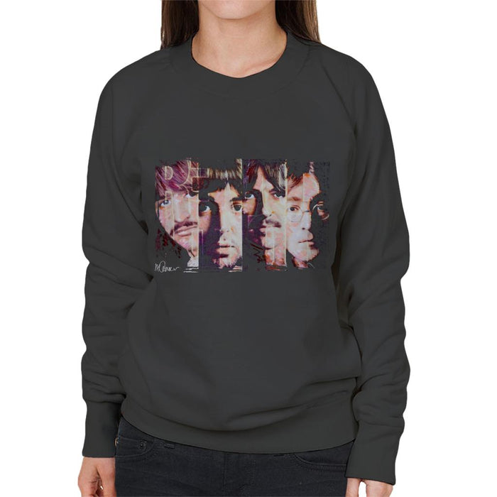 Sidney Maurer Original Portrait Of The Beatles Revolution Women's Sweatshirt
