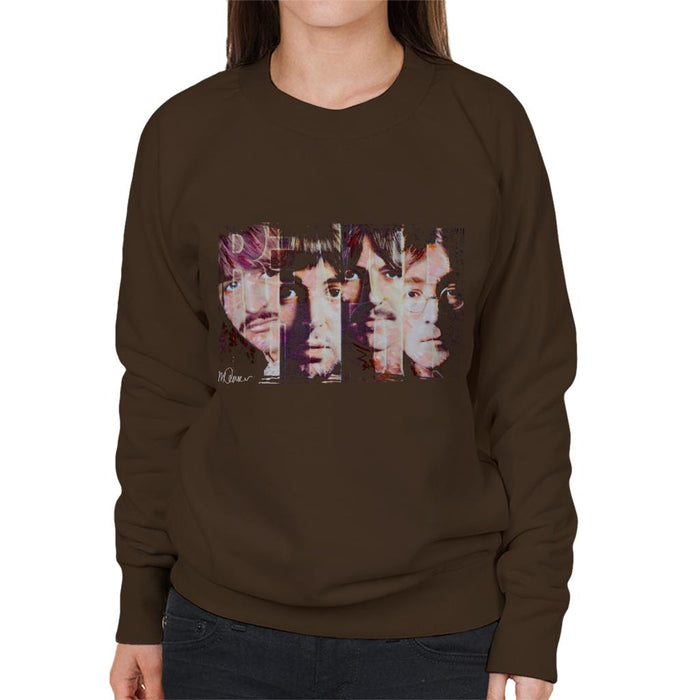 Sidney Maurer Original Portrait Of The Beatles Revolution Women's Sweatshirt