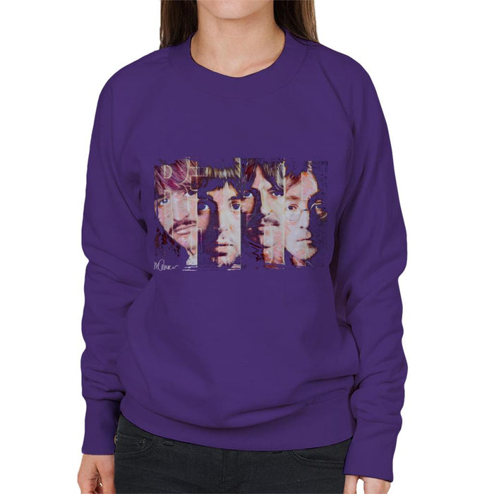 Sidney Maurer Original Portrait Of The Beatles Revolution Women's Sweatshirt