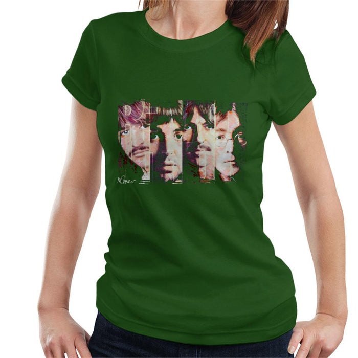 Sidney Maurer Original Portrait Of The Beatles Revolution Women's T-Shirt