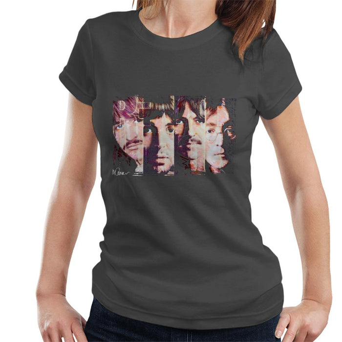 Sidney Maurer Original Portrait Of The Beatles Revolution Women's T-Shirt