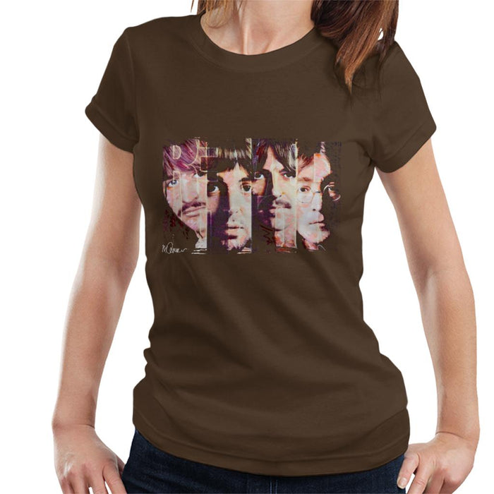 Sidney Maurer Original Portrait Of The Beatles Revolution Women's T-Shirt